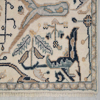 Heirloom 8x10 Ivory Tabriz Inspired Pattern Woolen Rug
