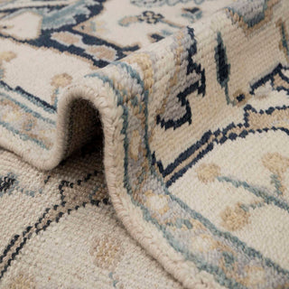 Heirloom 8x10 Ivory Tabriz Inspired Pattern Woolen Rug