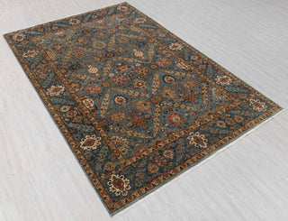 Azurine 6x9 Blue Gray Persian Handmade Wool  Rug