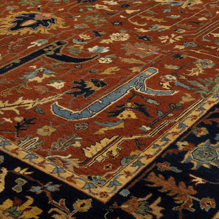 Tabriz 9x12 Authentic rust Persian Tabriz Reproduction Rug