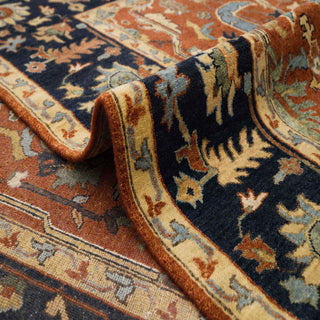 Tabriz 9x12 Authentic rust Persian Tabriz Reproduction Rug