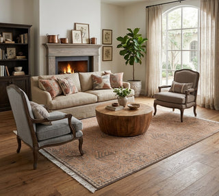 Stark Anatolian Oushak Woollen Hand Knotted Rug