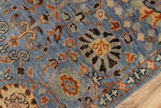 Blue High Quality Persian Tabriz Oushak Rug