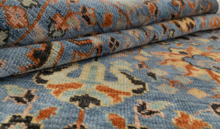 Blue High Quality Persian Tabriz Oushak Rug
