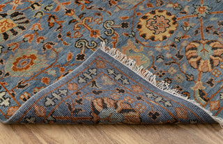 Blue High Quality Persian Tabriz Oushak Rug
