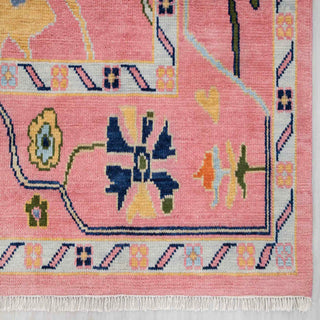 Pink Maiko 9x12 Pink Turkish Oushak Handmade Soft Wool Rug